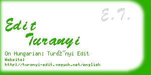 edit turanyi business card